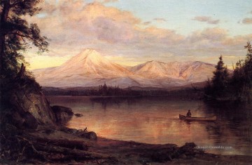  Fluss Kunst - Ansicht von Mount Katahdin Landschaft Hudson Fluss Frederic Edwin Church